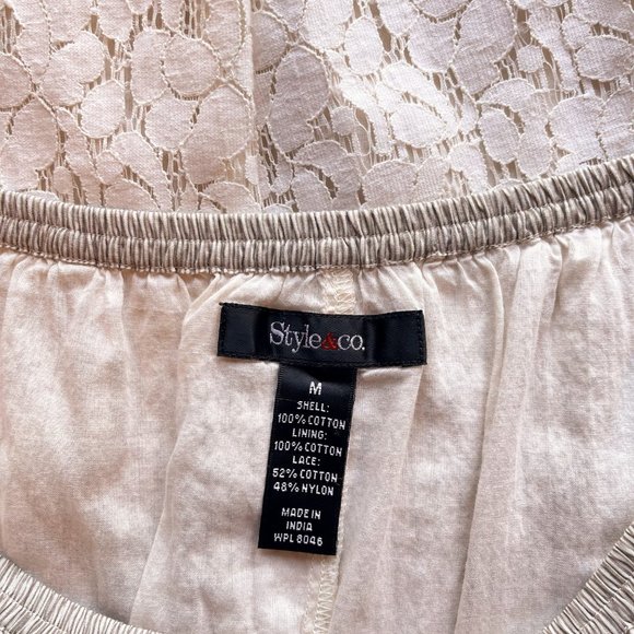 Mixed Fabric Skirt | Style & Co - Picture 5 of 6